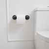 BWE Traditional Double Post Spring Wall Mounted Towel Bar Toilet Paper Holder - 2 of 4