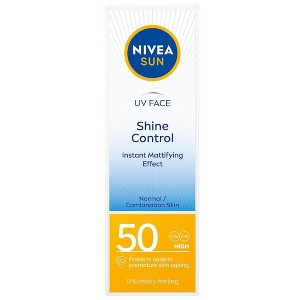 Nivea Sun Face Protection UV Sunscreen Face Shine Control Cream For Matte Look SPF50 | High Sun Protection (2 oz) Mat Skin Finish - 1 of 3