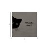 Slickblue Funny Cat Wood Sign – Whatcha Doin'? Quote – 7x7 Rustic Wall or Shelf Décor for Pet Lovers, Color Options - 3 of 3