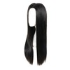 Unique Bargains Women's Halloween Wigs 26" Black with Wig Cap 1 Pc - 2 of 4
