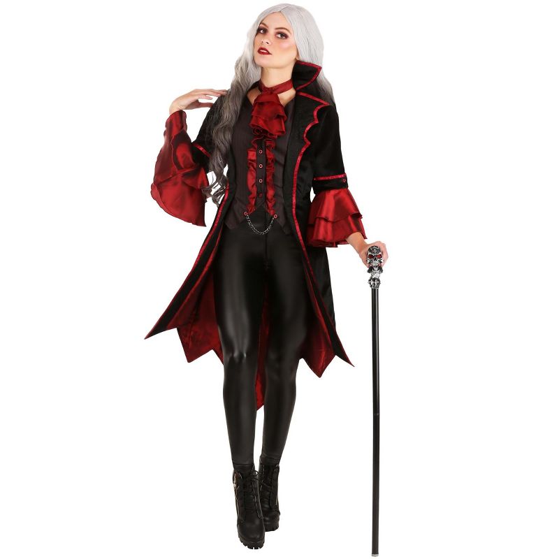 HalloweenCostumes.com Exquisite Vampire Women's Costume, 3 of 4