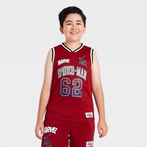 Boys' Spider-Man Basketball Jersey - Red XXL : Target
