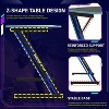 BestMassage 35/47 Inch Gaming Desk Z-Shaped PC Computer Desk with Carbon Fiber Surface Adjustable Leg Pads - 4 of 4