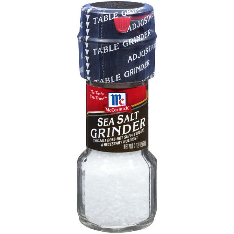 McCormick Sea Salt Grinder - 2.12oz, 1 of 6