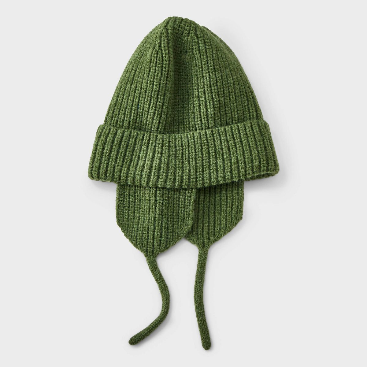 Boys' Ribbed Snow Cap Knit Beanie Hat - Cat & Jack™ Green - thumbnail 2