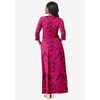 Jessica London Stretch Knit Faux Wrap Maxi Dress - 3 of 4