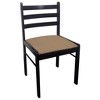 vidaXL Dining Chairs, 4 Pcs, Brown Solid Rubber Wood and Velvet - 4 of 4