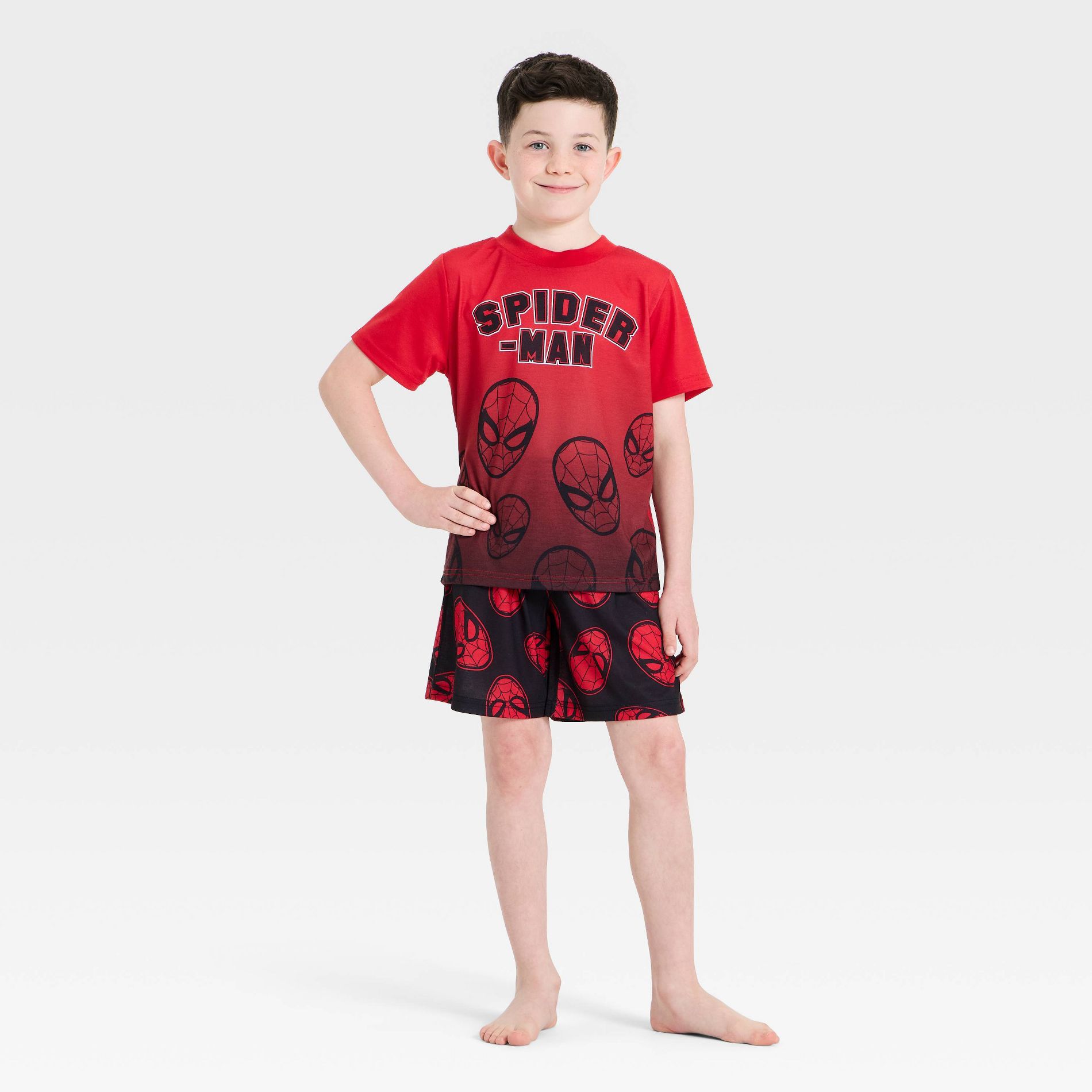 Boys' Spider-Man 2pc T-Shirt and Pajama Set - Red