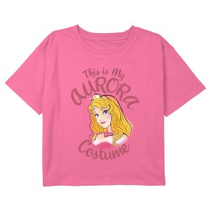 Girl's Sleeping Beauty This is my Aurora Costume Crop T-Shirt - 1 of 3