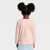 Toddler Girls' Long Sleeve Graphic T-Shirt - Cat & Jack™ Coral Pink - 3 of 4