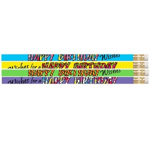Musgrave Pencil Company Happy Birthday Wishes Pencil, 12 Per Pack, 12 Packs - 1 of 1