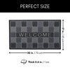 Evideco French Home Goods Welcome Rubber Door Mat 30x17 Inches - 3 of 4
