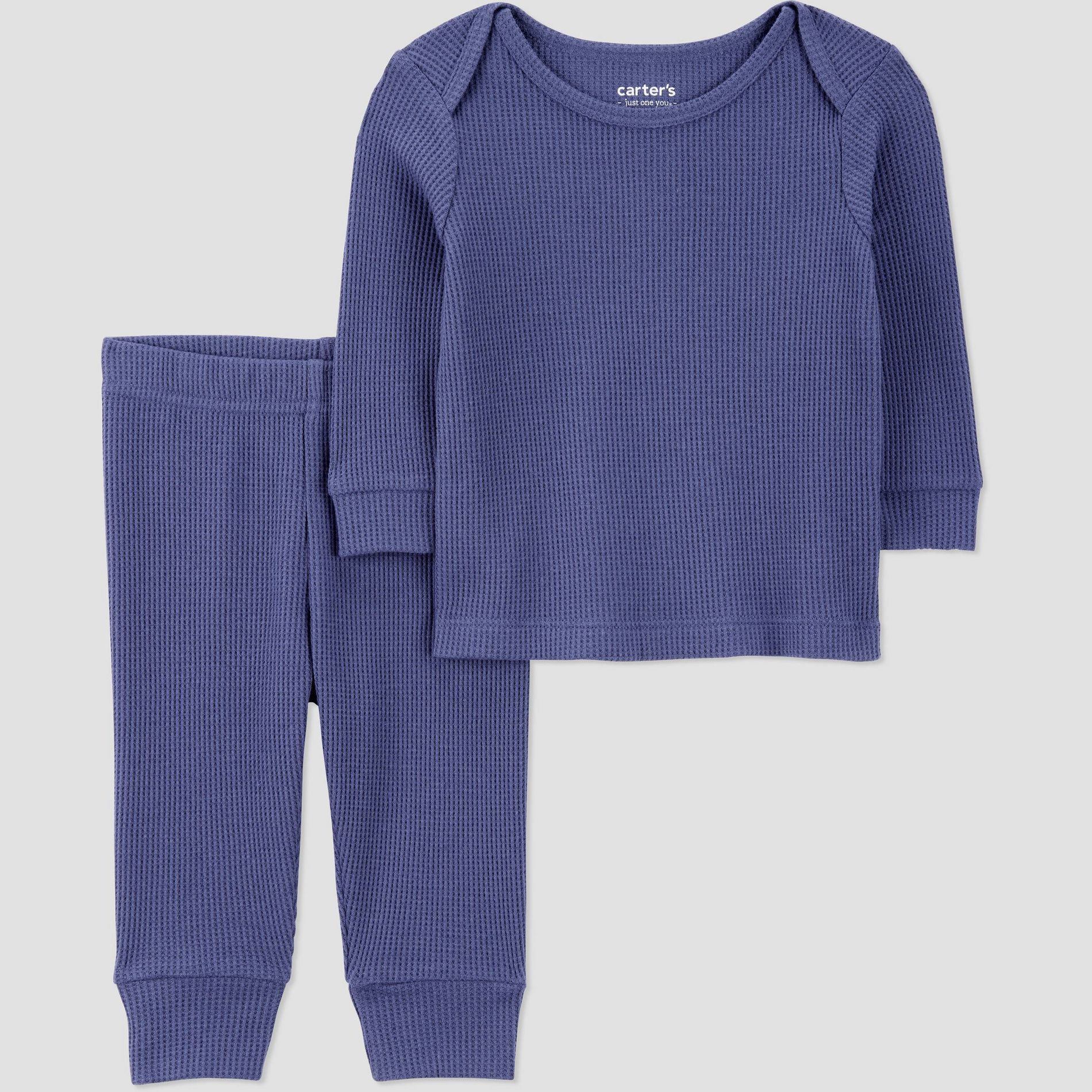 Carter's Just One You® Baby Boys' Thermal Sweatshirt and Jogger Pants Set - Navy Blue
