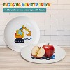 4E's Novelty 4 Melamine Kids Plate Set for Boys, Construction Toddler Plate Set - 2 of 4