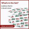 Luxury Soft Premium Christmas Duvet Cover Set - Zipper Closure & Matching Pillow Shams - CGK Linens - 2 of 4