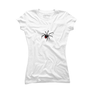Junior's Design By Humans Halloween spider tshirt By bambino T-Shirt - 1 of 3