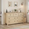 6/7 Dresser for Bedroom, 54 in Wide Drawer Dresser with Storage Freestanding, Wooden Closet Storage Chest for Living Room, Bedroom, Entryway - 4 of 4
