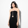 Women's Pearl Button Sweater Tube Top - Wild Fable™ - 2 of 3