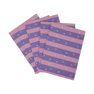 Unique Bargains Gift Wrap Paper White Kraft 27.56"x19.69" 5 Pcs - 1 of 4