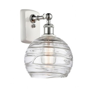Athens Deco Swirl - 1 Light Wall Sconce In Industrial Style-13 Inches Tall and 8 Inches Wide - 1 of 1