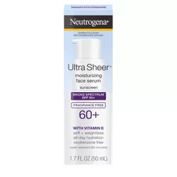 Neutrogena Ultra Sheer Moisturizing Sunscreen - SPF 60+ - 1.7oz