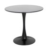 Sapphtopaz Dining Table Kitchen Table Round Dining Table Tulip-style Bar Table with Pedestal Base for Kitchen, Small Spaces - 2 of 4