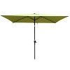 6 x 9ft Patio Umbrella Outdoor Waterproof Umbrella with Crank and Push Button Tilt without flap for Garden Backyard Pool Market - 2 of 4