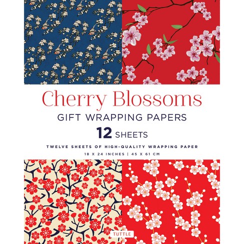 Cherry Blossoms Gift Wrapping Papers - 12 Sheets - By Tuttle