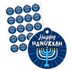 Big Dot of Happiness Hanukkah Menorah - Chanukah Holiday Party To and From Favor Gift Tags (Set of 20) - 2 of 4