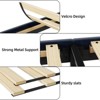 Blue Queen Upholstered Bed Frame with Wingback Headboard, Luxurious Velvet Upholstery Platform Bed, Wooden Slat Support, and Easy Assembly - Box Spri - 4 of 4