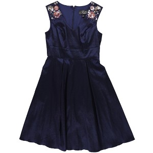 Alex Evenings Womens Sequin Knee Length Cocktail Dress - 1 of 2