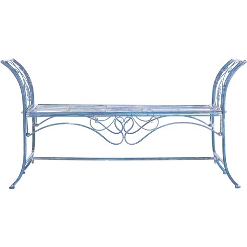 Pair of Roped Iron Benches Side Tables with Louis Vuitton Monogram Fabric  For Sale at 1stDibs