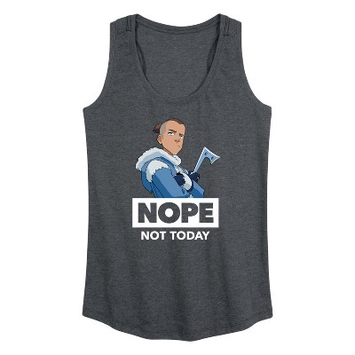 Women's - Avatar: The Last Airbender - Sokka Nope Graphic Racerback Tank