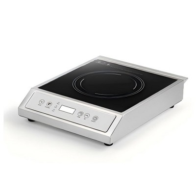 Induction Cooktop 1800W, 8 Power and 8 Temperature, Stove Hob with 10H Timer, Residual Heat Indicator,Induction Stove with 7-blade Cooling Fan