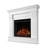 Real FlameChateau Corner Electric Fireplace White