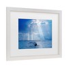 Trademark Fine Art - Mircea Costina  Whale and sun rays Matted Framed Art - 3 of 4