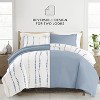 Quatrefoil & Farmhouse Vine Prints 3PC Duvet Cover & Shams Set, Ultra Soft, Easy Care - Becky Cameron - 3 of 4