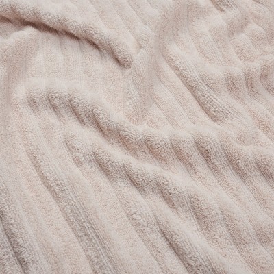 Blush Combed Cotton Ribbed Bath Towel Set for Kids