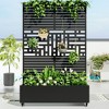 Lirago Iron Arch Mobile Planter Box (1-Piece)-Raised Garden Bed Elevated Planter with Trellis Privacy Screen 38 Gallon Capacity - 2 of 4
