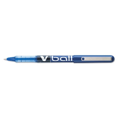 Pilot VBall Liquid Ink Roller Ball Stick Pen Blue Ink .5mm Dozen 35201