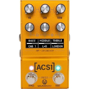 Walrus Audio Mako Series ACS1 Amp + Cab Simulator MKII Gold - 1 of 4