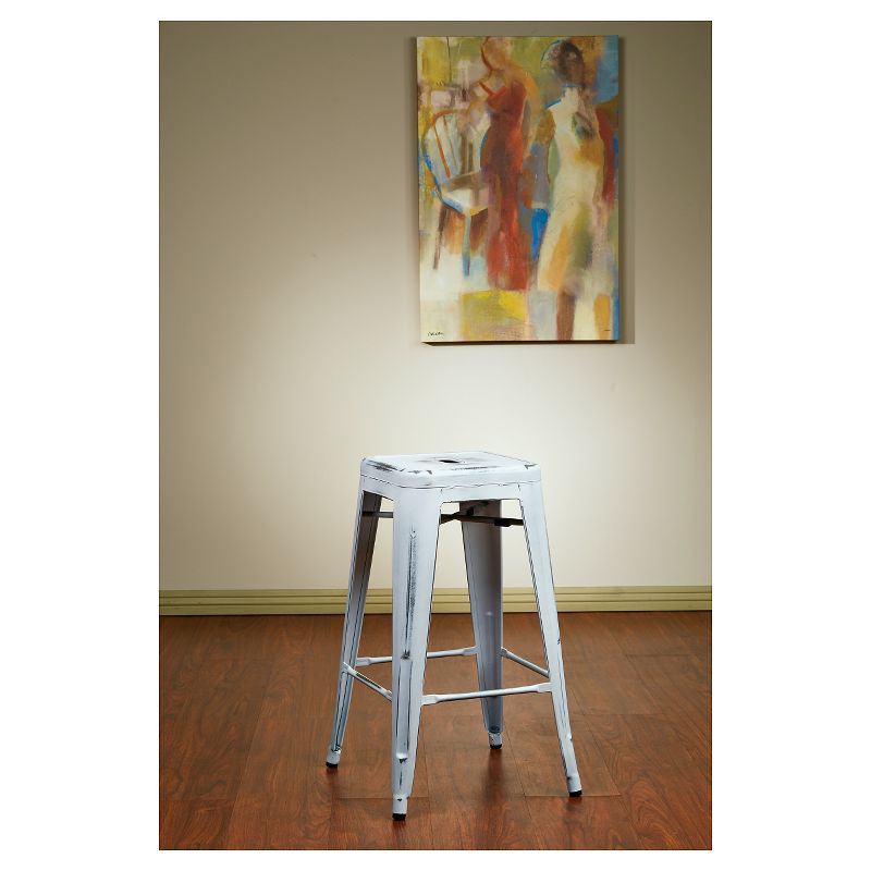 Set of 2 Osp Designs Bristow 26" Barstool Antique Metal - Office Star, 3 of 6