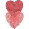 School Smart Paper Die-cut Heart Lace Doily, 4 Inches, White, Pack Of 100 :  Target