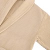 Turkish Cotton Unisex Terry Cloth Bathrobe Beige - Linum Home Textiles - 3 of 4