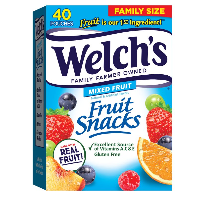 Mixed Fruit Gluten-Free Real Fruit Gummies - 40 Count