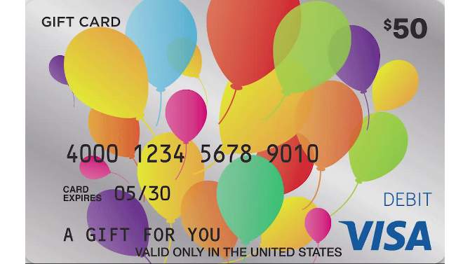 Visa Happy B-Day Gift Card - $50 + $5 Fee, 2 of 3, play video