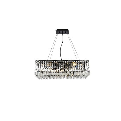 Elegant Lighting Maxime 24 inch black chandelier
