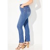 Catherines Women's Plus Size Synergy Slimming Straight Leg Jean - 4 of 4