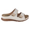 GC Shoes Gretchen Double Velcro Band Comfort Slide Flat Sandals - 2 of 4