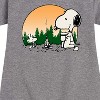 - Peanuts - Campfire Mugs Graphic Short Sleeve Fleece Dress - 2 of 4